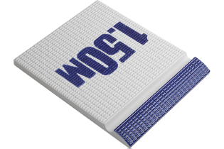 Pötigen Derinlik Yazılı Kobalt Mavisi Kaymaz 295x245x20 mm 1.50 m