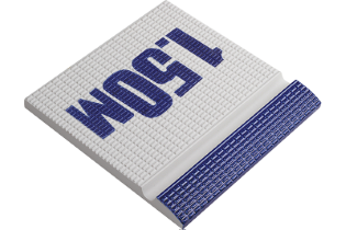 Pötigen Derinlik Kobalt Mavisi Yazılı Tutamak 245x245x20 mm 1.50 m