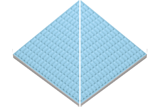 Pötigen Havuz Mavisi Köşe Kaymaz 122x122x8 mm