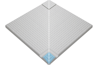 Pötigen Havuz Mavisi İç Köşe tutamak 295x245x20 mm