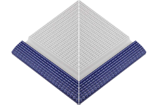 Pötigen Kobalt Mavisi Profilli Dış Köşe Tutamak 245x245x20 mm