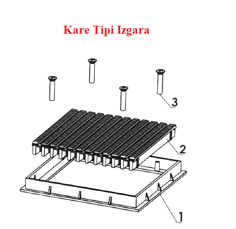 Kare Tipi Izgara Çerçeve No:1