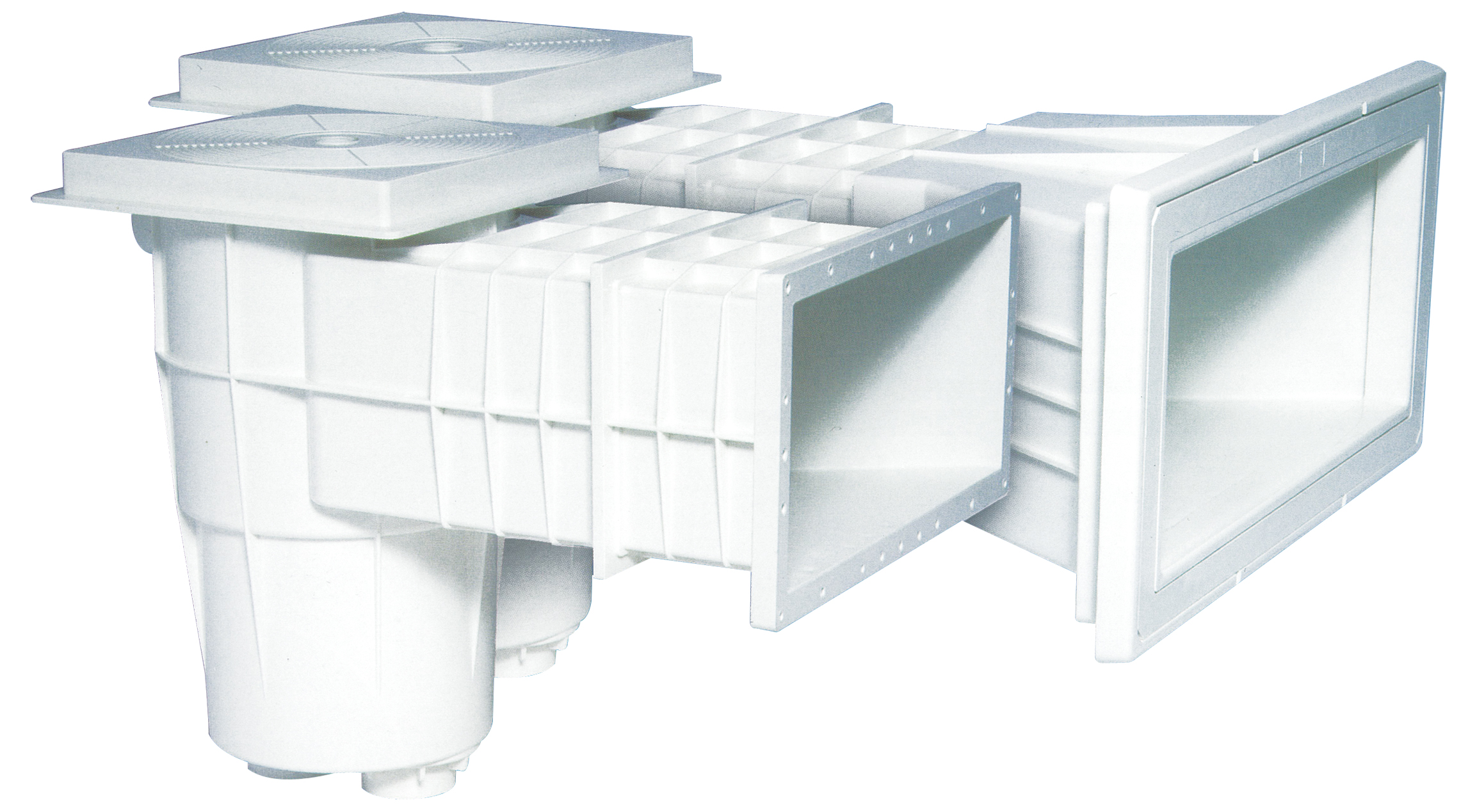 Mini Geniş Ağızlı Kare Kapak Skimmer - Lineer Havuzlar İçin