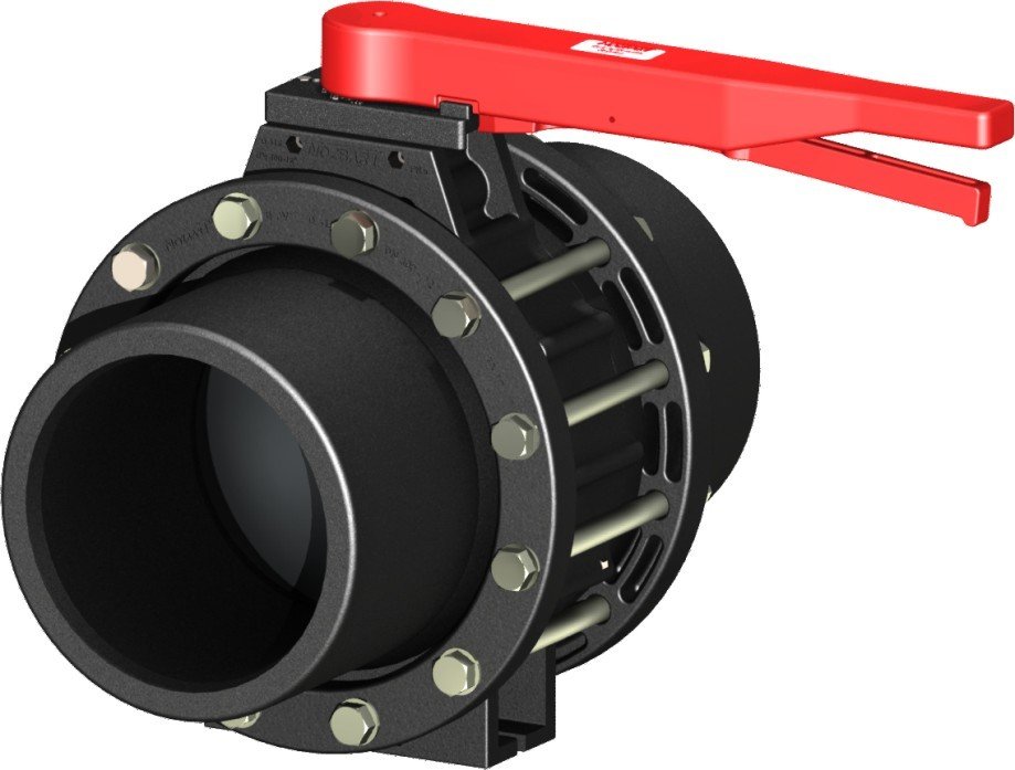 75 MM HDPE Bağlantılı Kelebek Vanalar (G.K.C)