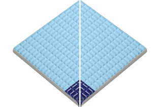 Pahlı Pötigen Merdiven Kaymazı Havuz Mavisi Kobalt Mavisi İç Köşe 122x122x8 mm