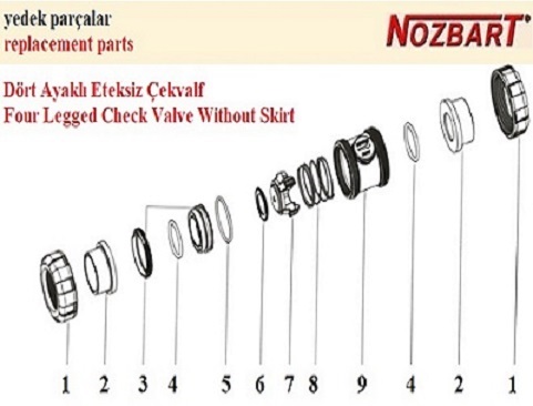 Dört Ayaklı Eteksiz Çekvalf Gövde No:9