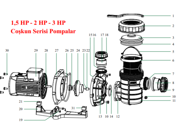 Coşkun Serisi Ayak Lastiği (Motor Altı) No:21