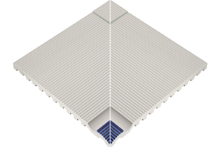 Çizgili Kobalt Mavisi İç Köşe Tutamağı 295x245x20 mm