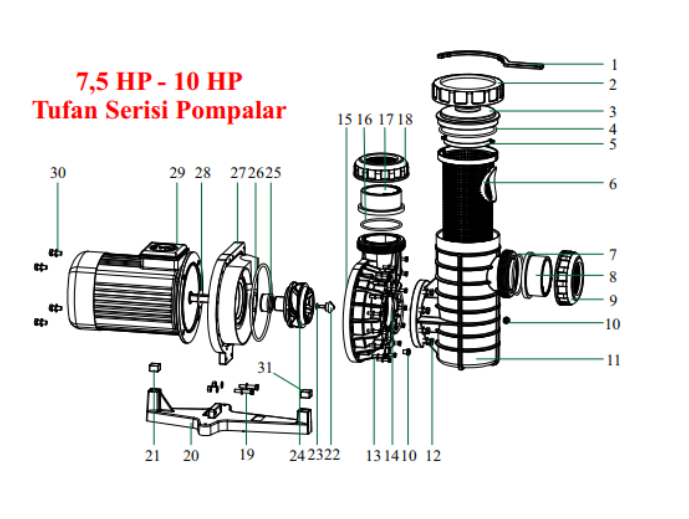 Tufan Serisi Ayak Lastiği (Motor Altı) No:21