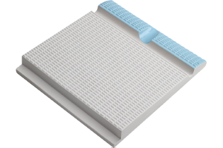 Pötigen Havuz Mavisi Profilli Oluklu Tutamak 245x245x20 mm