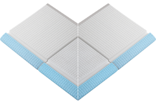 Pötigen Havuz Mavisi Dış Köşe Profilli Tutamak 295x245x20 mm