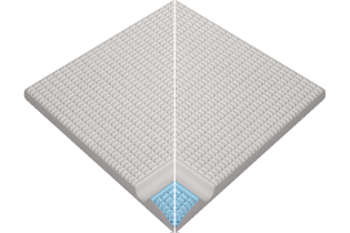 Pötigen Havuz Mavisi İç Kenar 245x245x20 mm