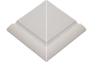 Çizgili Sırsız Dış Köşe Profilli Tutamağı 245x245x20 mm